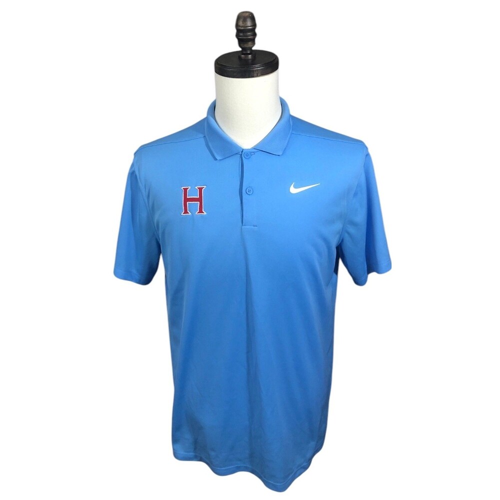 Nike Dri-Fit Golf Polo Shirt Mens Blue Medium